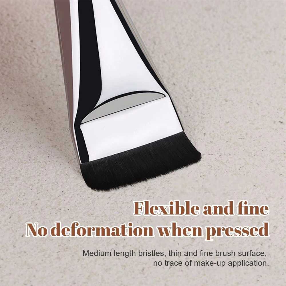 Single line basic brush powder free flat head makeup brush facial mask brush ultra-thin seamless brush concealer brush beauty tool W240814