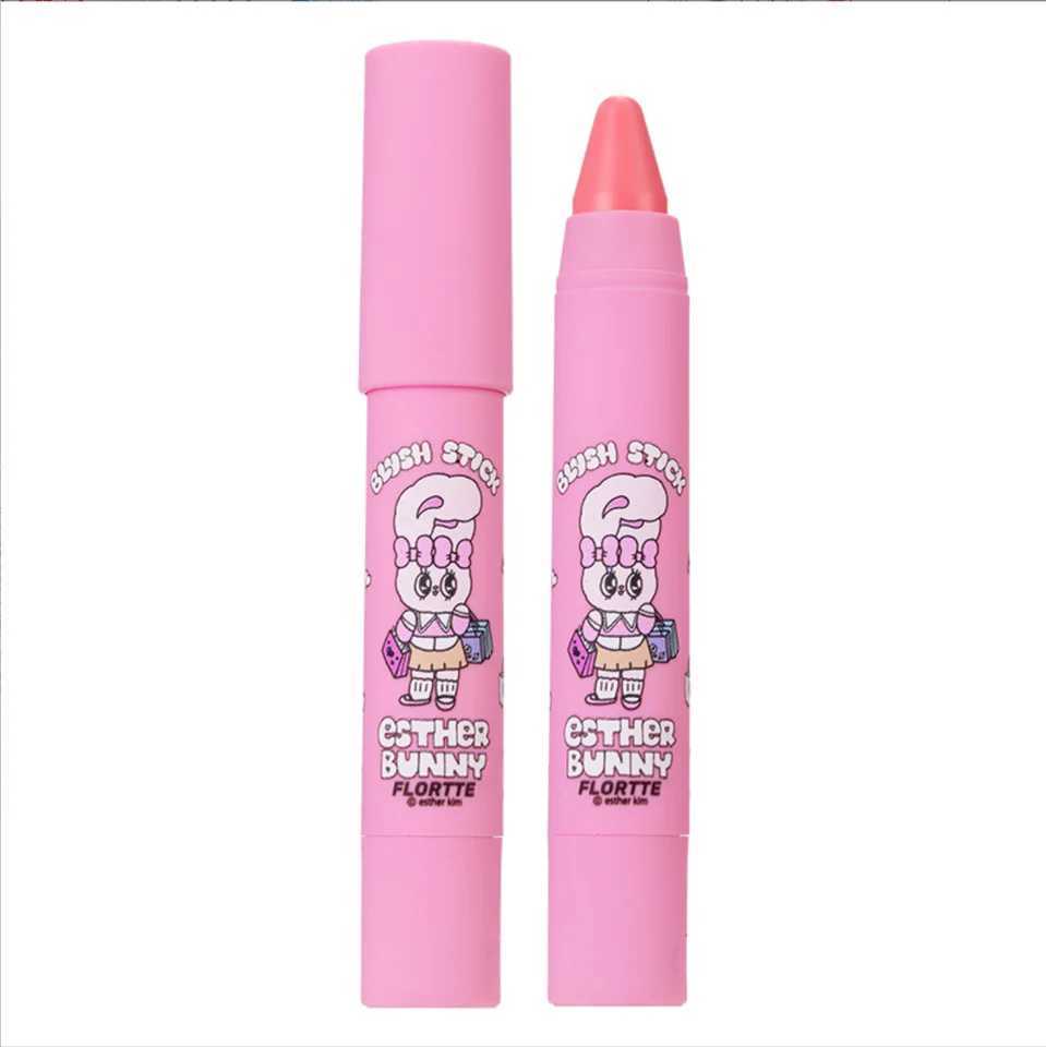 FLORTTE Esther Bunny Blusher Stick Pen Natural Nude Makeup Delicate Cream To Powder 3.5g Women Beauty Face Makeup Cosmetics Y240815