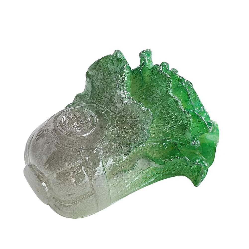 Color Changeable Tea Pet Resin Cabbage Kung Fu Zisha Chinese Lucky Figurine Table Teaware Home Decor Accessories Tea Lover GiftXJ240814