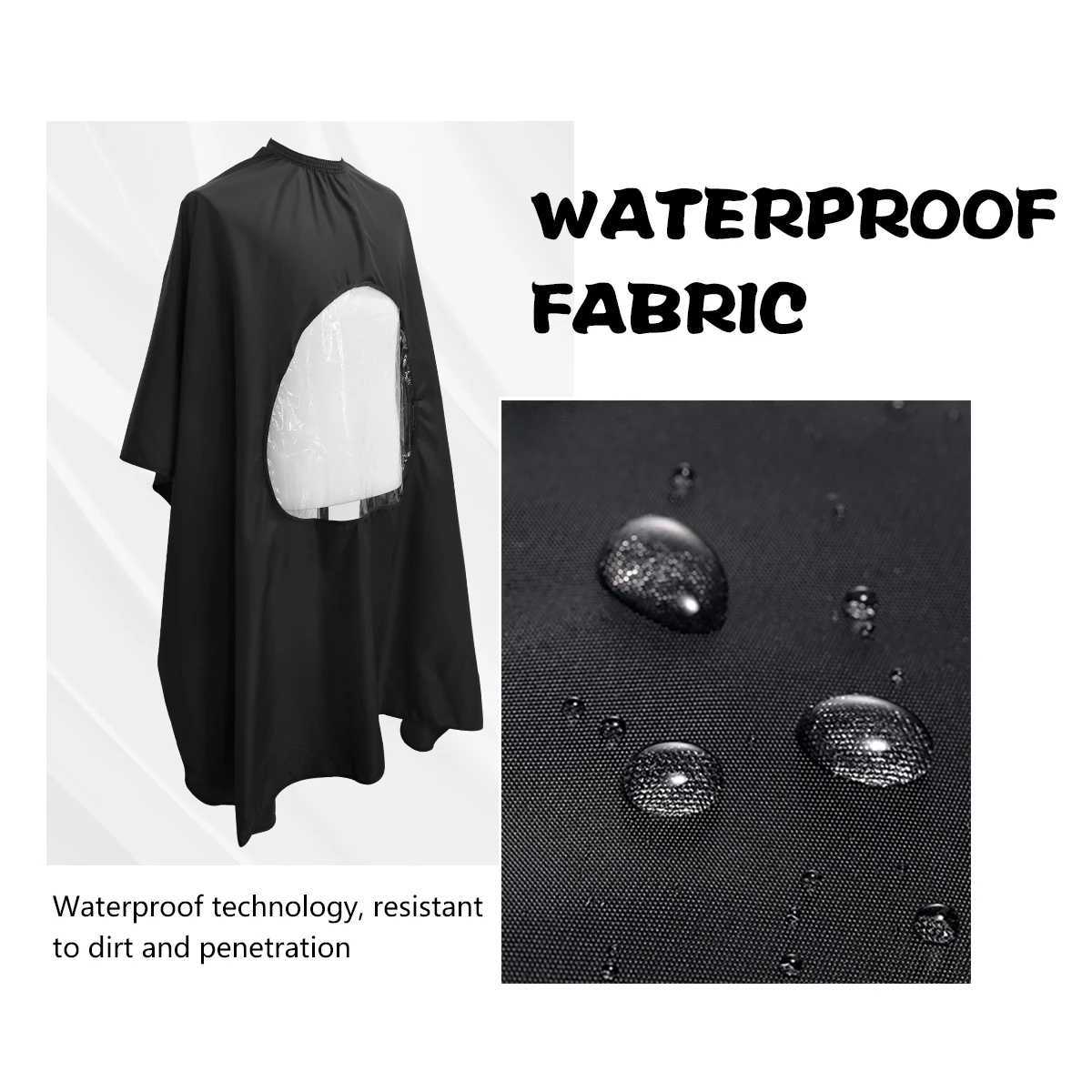 Barber apron transparent anti-static hair shawl waterproof apron eagle shawl salon barber styling tool W240814