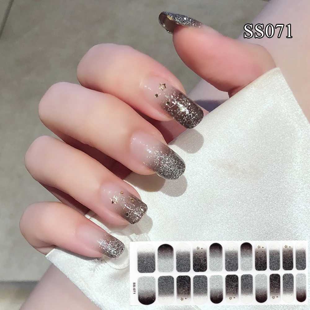 Nail Sticker 3D Relief Foil Nail Decal DIY Manicure Full Nail Wraps Self-adhesive Full Cover Waterproof False Nail Art StickersXJ240814