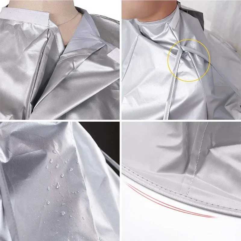 Adult Foldable Apron Hairdressing Coat Cloak Barber Salon Stylist Umbrella Corner Clipper Home Cleaning Protector W240814