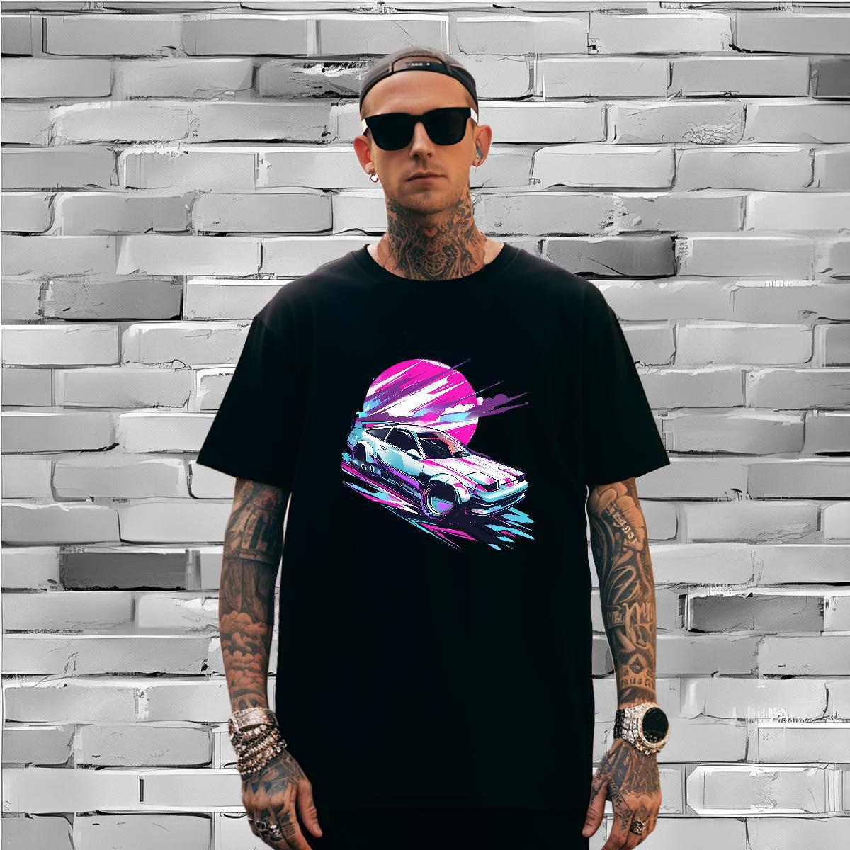 Cool sun Man T Shirts Street Wear Tshirts 100% Cotton 230g Designer Fashion Crew Neck Oversized Tops Shirt