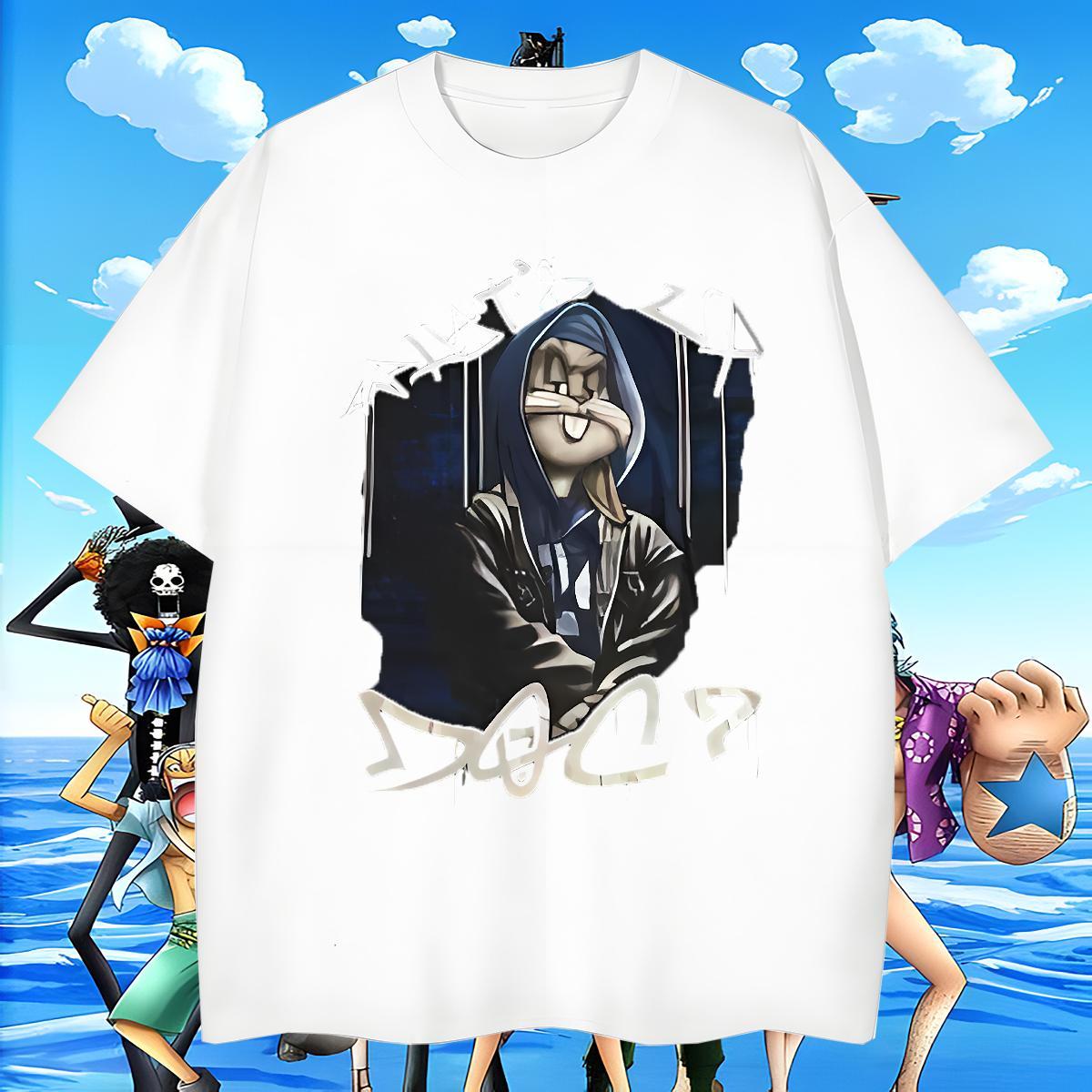 Cool Design Men Tees Street Casual 230g 100% Cotton White Plus Size Breathable rabbit T Shirt For Man Designer Fashion Top Tees