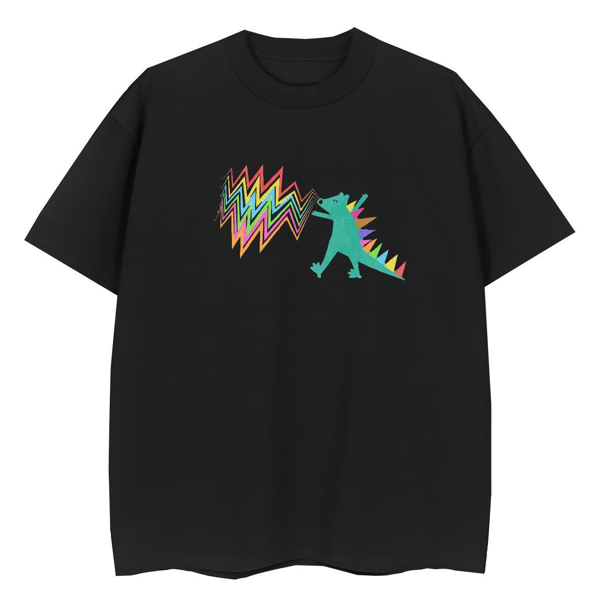 Soft T Shirts Men dinosaur Breathable Short Sleeve Casual Beach White Plus Size 230g 100% Cotton Men Tshirts Stylist Clothings