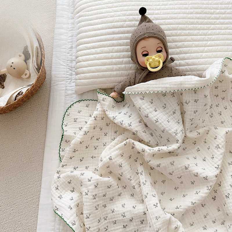 Baby Double-layer Gauze Blanket Thin Newborn Pure Cotton Childrens Blanket Summer Small Thin Blanket Baby Quilt Blanket Y240815