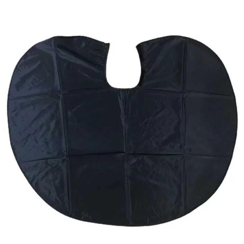 Barber hair cutting corner cloth wrapped hair dye tool short square black waterproof hair salon W240814