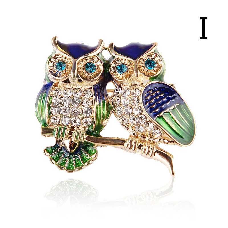 Multi colored bird brooch female flamingo phoenix Mandarin duck animal brooch jewelry accessories enamel crystal bird brooch W240815