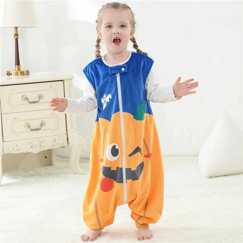 Childrens Sleeping Bags Baby Sleeveless Bodysuits Newborn Sleeping Bags Infant Jumpsuit Y240814