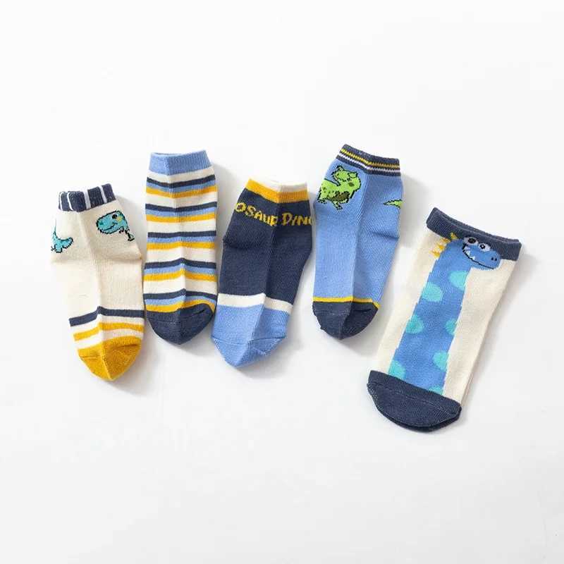 5 pairs of baby socks for girls boys toddlers cotton baby autumn cute cartoon animal childrens socks W240814