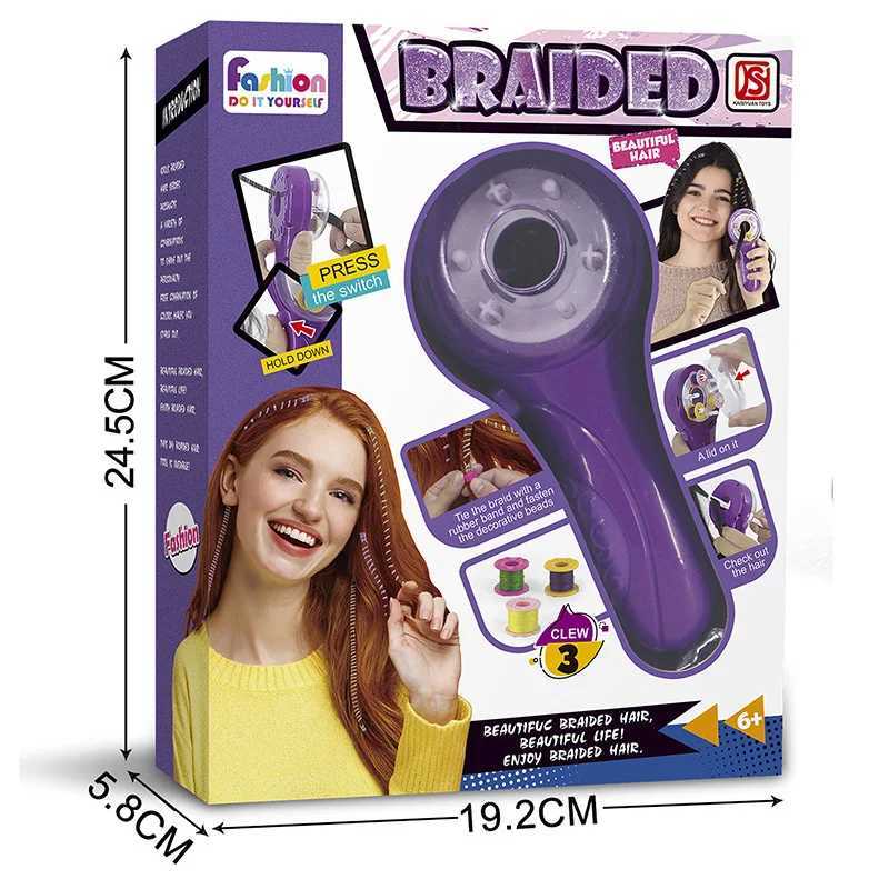 Electric Childrens Hair Weaving Kit DIY Automatic Hair Decoration Weaving Tool Set Fashion Salon Girls Hair W240814