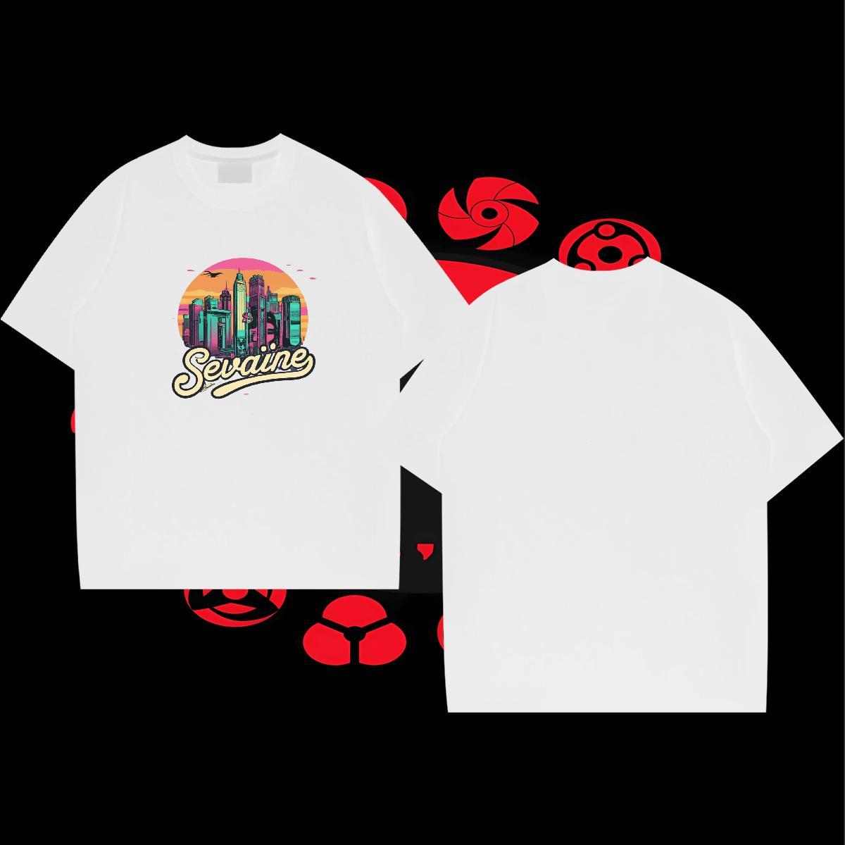 Loose Fit Men Tops Tees High Street Hip Hop 100% Cotton 230g Cartoon Print Breathable Crew Neck letter Mens T Shirts Designer Tops Shirt