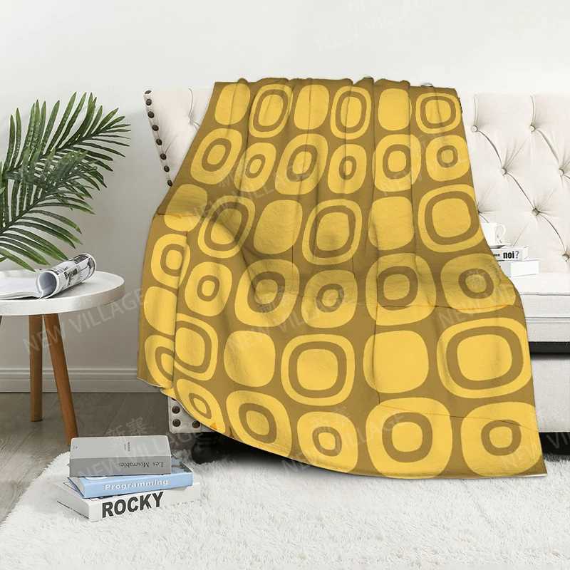 Plaid sofa for Knee blankets warm winter bed cover throw blanket Decor boho warm fleece Nordic Vintage Soft and hairy geometry Y240815