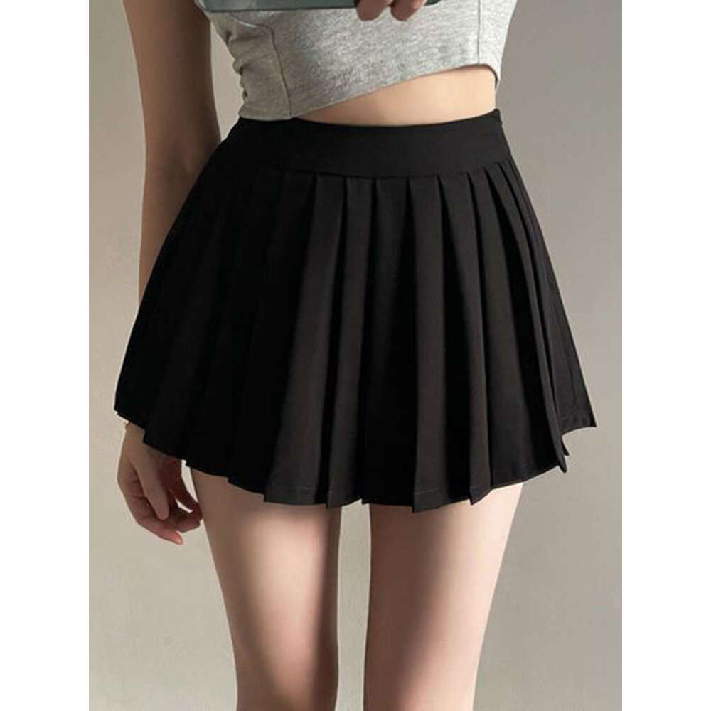 Sexy Zoki Women Pleated Summer Vintage Mini Korean High Waist Tennis Student White Designed Girl Dance Skirts