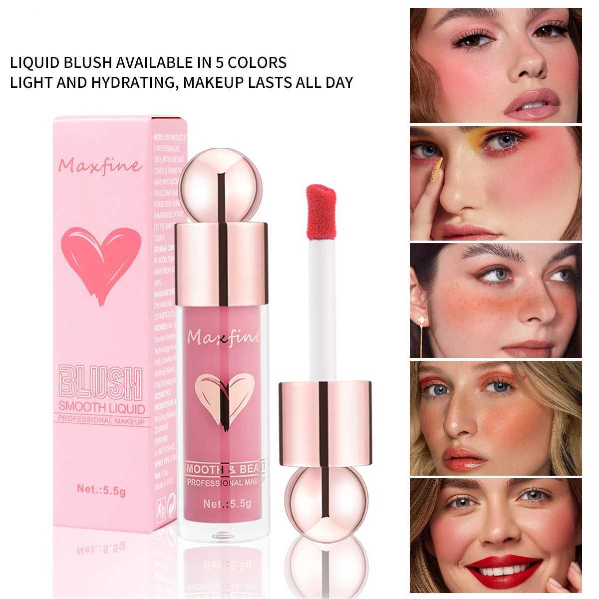 Highly Pigmented Matte Liquid Blush Long Lasting Non Fading Smooth Festival Stage Makeup Blush Y240815