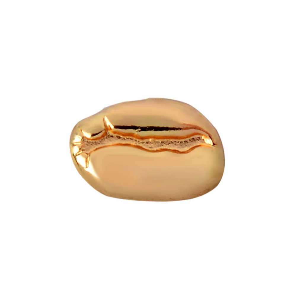 4 pieces of creative work for Boutonneire Pins Bean Brooch Coffee Alloy Souvenir Breastpin W240815