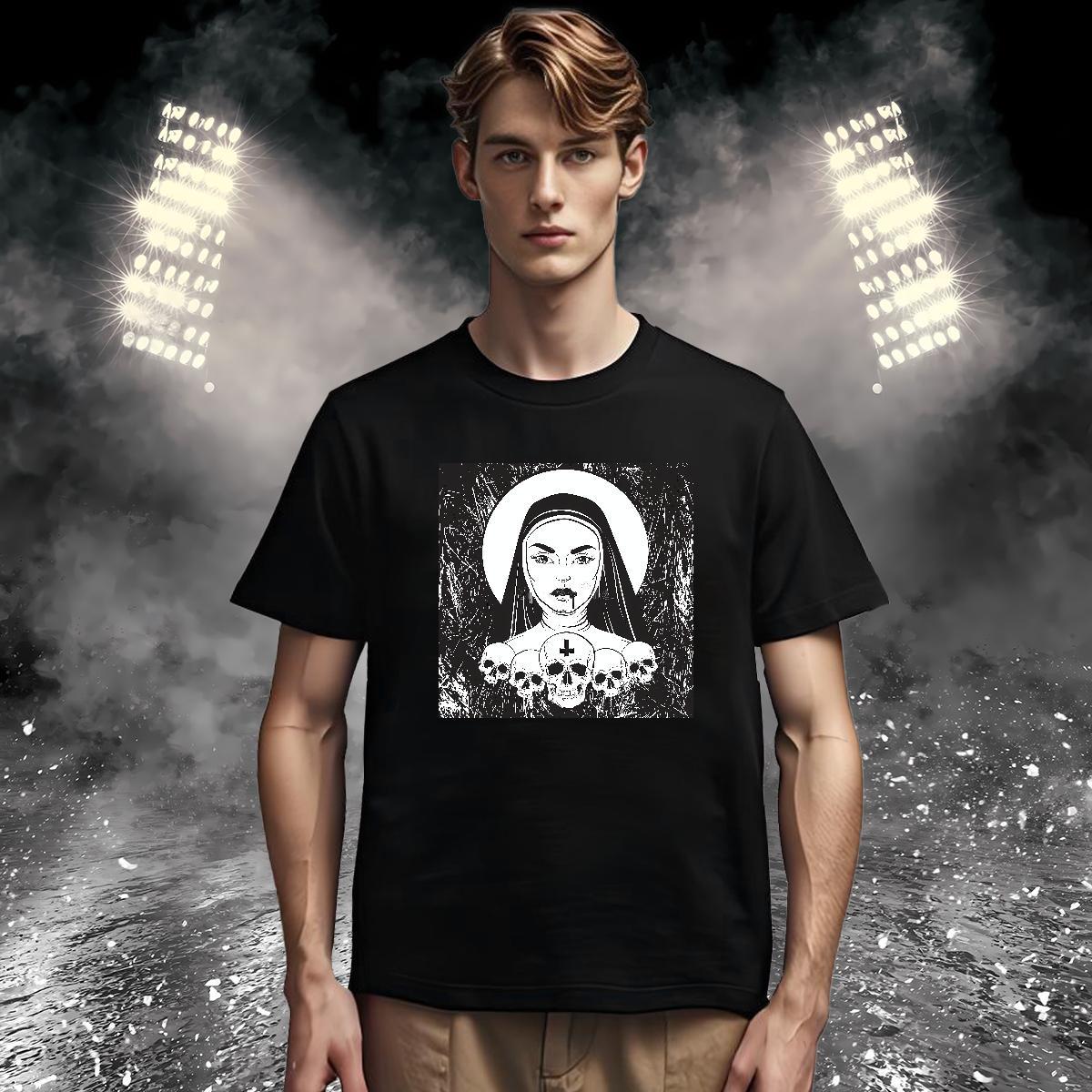 Mens T Shirts 230g 100% Cotton nun Street Wear Breathable Custom Cartoon Men Tshirts 2024 Summer Comfortable Tops Shirt