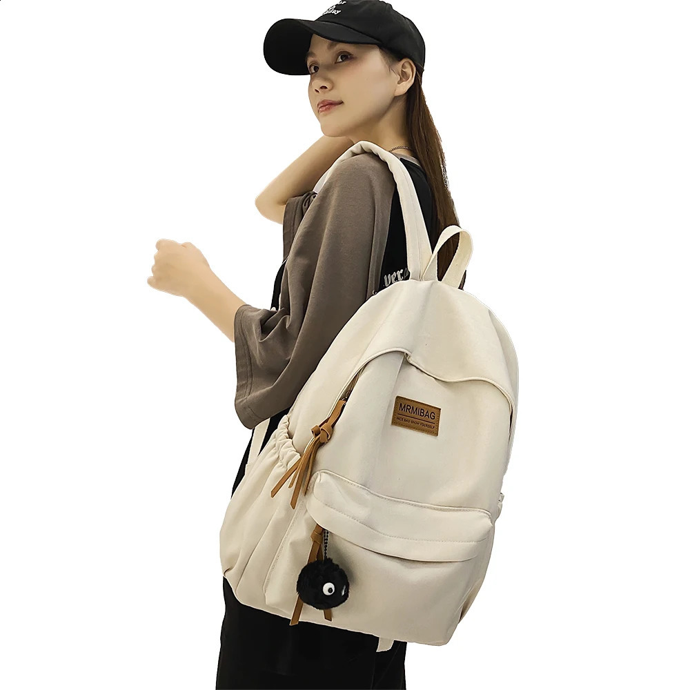 Korean Sweet Back to School Backpacks Women Streetwear Aesthetic Schoolbags High-capacity Kawaii Backpack Students 240813