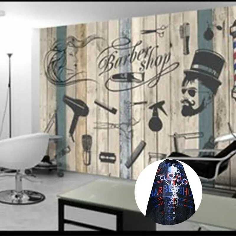 1 Barber Cape Waterproof Hairdressing Cape Town Hairdressing Dress W240814