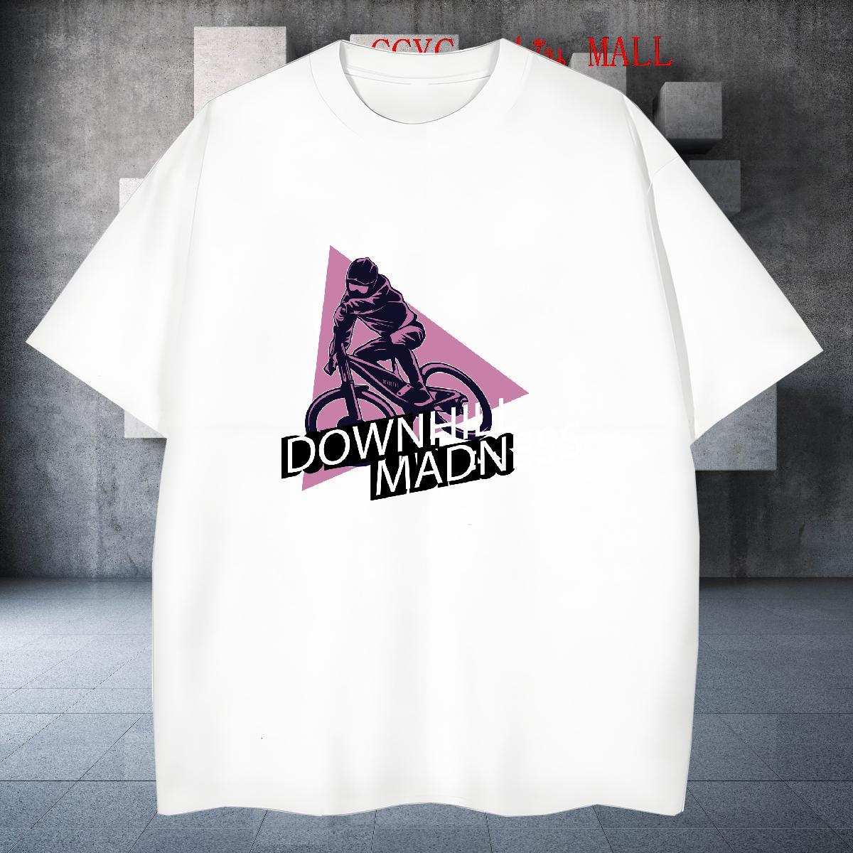 Wholesale bicycle Mens T Shirts Casual Beach Tshirt for Man Woman 230g 100% Cotton Free Shipping Crew Neck Breathable DIY Tees