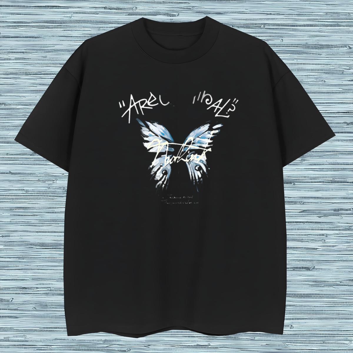 Popular Men T Shirts Butterfly Pure Cotton Spring Summer DIY Printed 100% Cotton 230g Men Tees Brand Polos