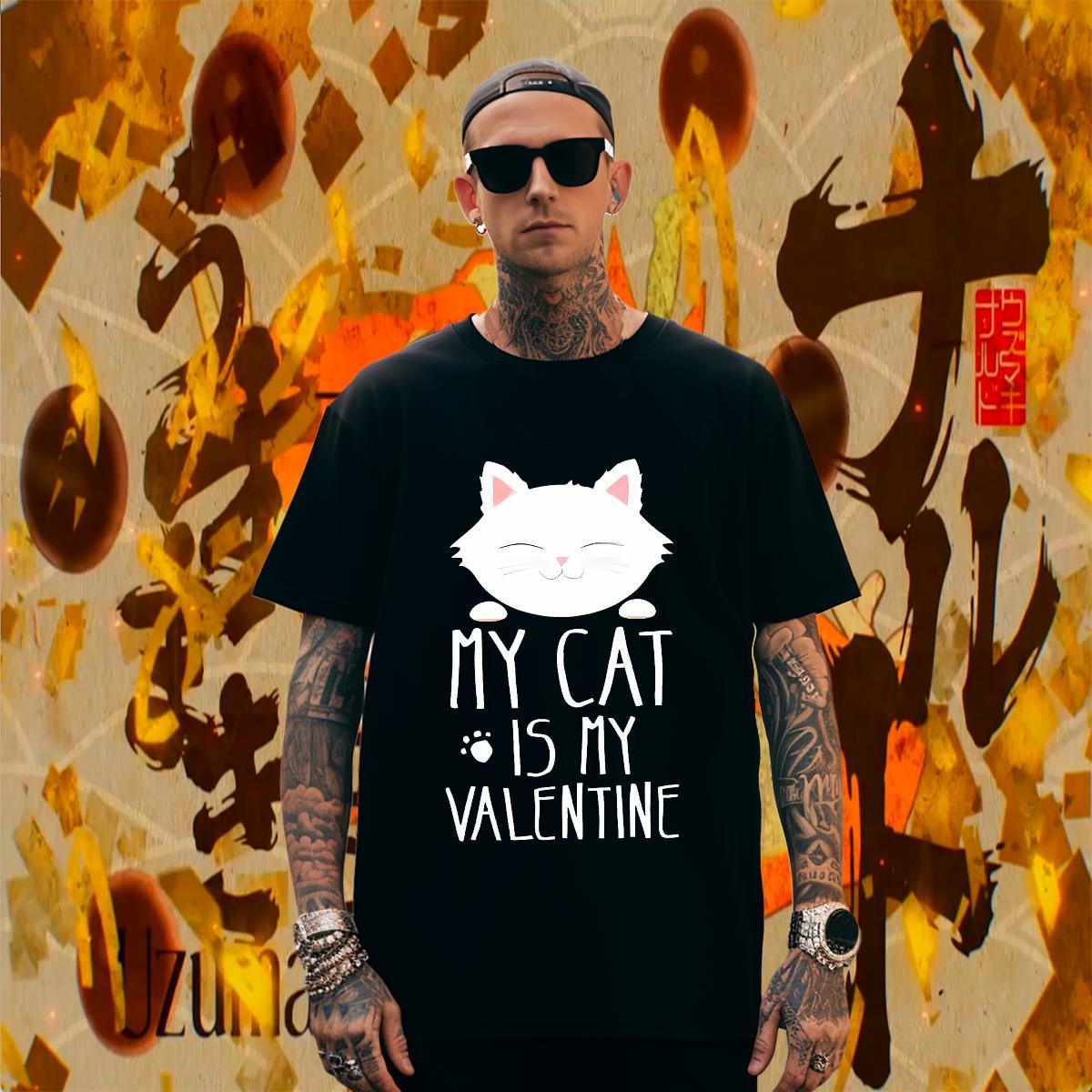 TOP Quality T-Shirts cat Short Sleeve Soft Casual Daily Wear Floral Print 230g Cotton Tshirt for Man Woman Customized Polos