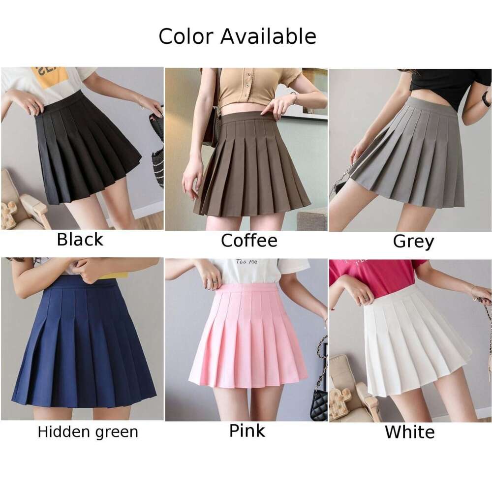 Waist High Tennis Japanese School Mini Skirts For Girls 2024 New Arrival Drop-shipping