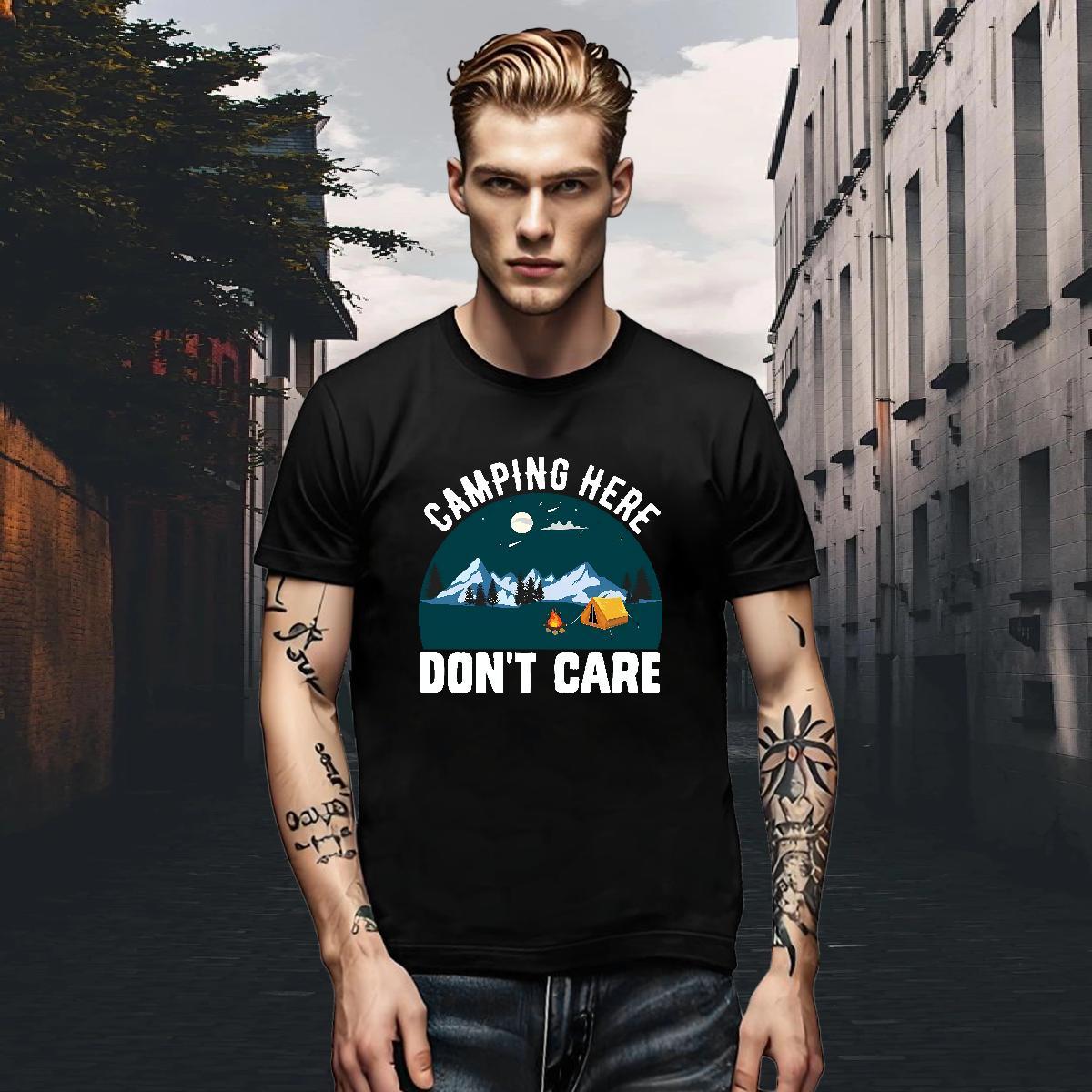 Unisex Men Clothes T-Shirt Beach 230g 100% Cotton Anime Short Sleeve Soft mountains Mens T Shirts Casual New Clothings