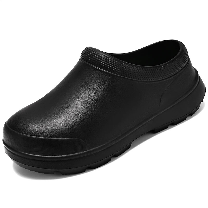 Kitchen shoes mens garden chlorine outdoor leisure waterproof and rainproof shoes anti slip restaurant work shoes oil resistant chef shoes 240821