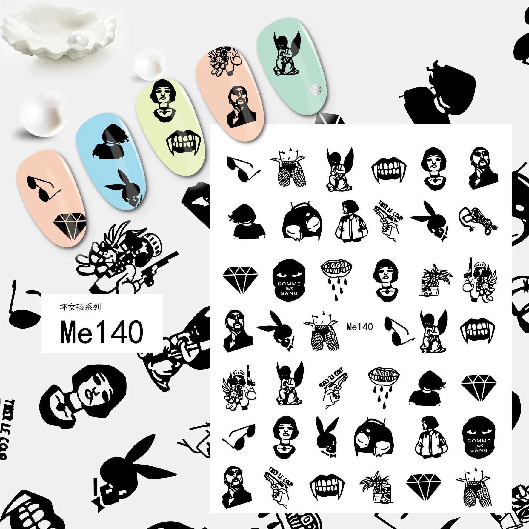 Valentines Day Limited Adult Nail Stickers Nail Art Decoration 3D Sexy Woman Love Nail Art Stickers Nail Accessories Nail DecalXJ240814