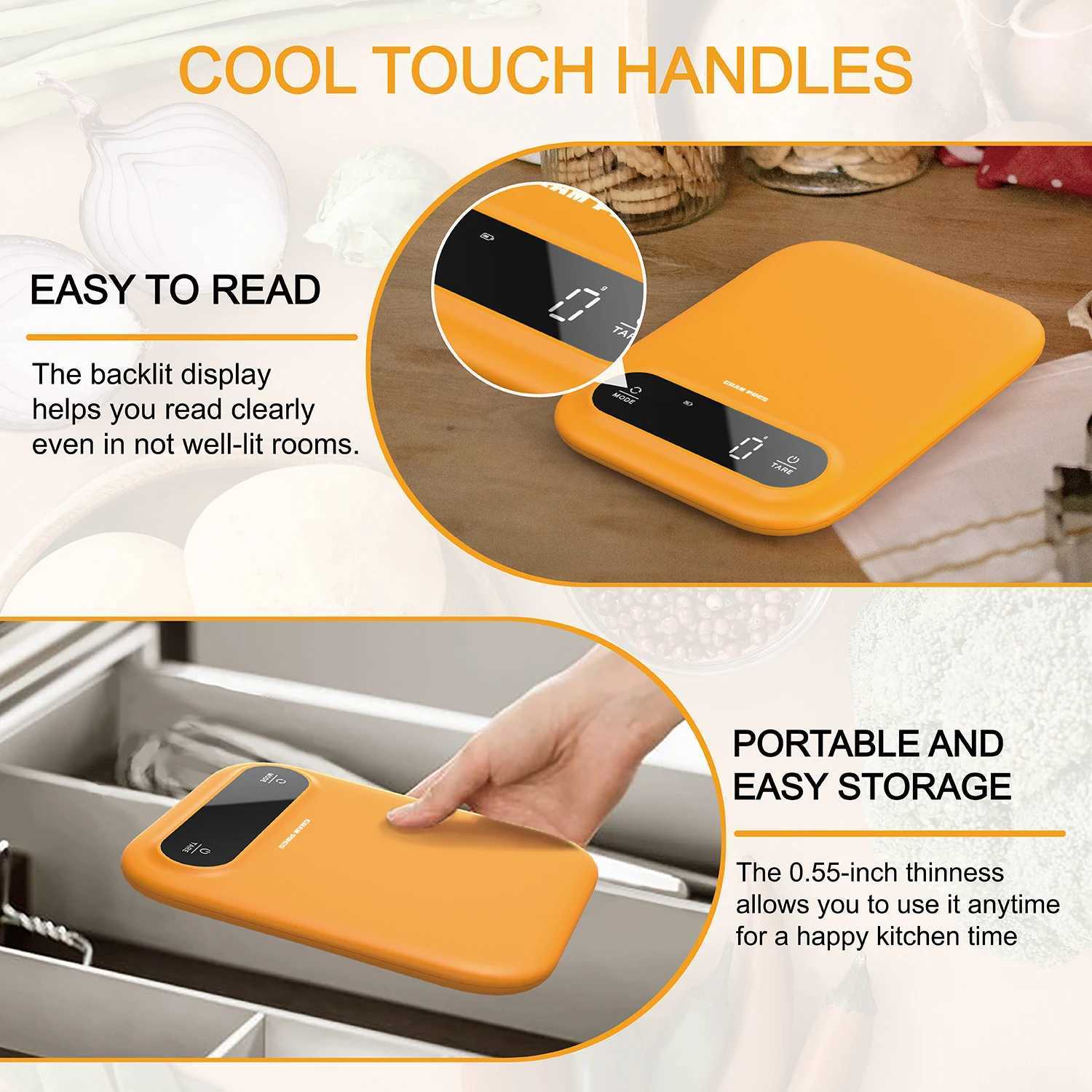 Digital Food Scale 11 lbs/0.01 oz Kitchen Scale Digital Weight Grams and Ounces for Baking and Cooking LED DisplayM240815