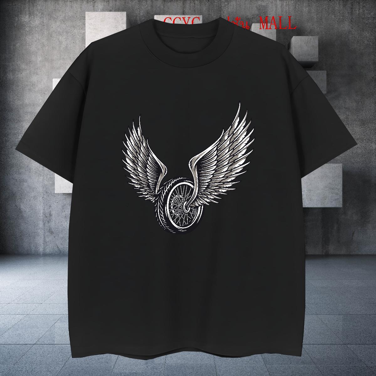 Popular Men Tees Daily Wear 230g 100% Cotton Custom Printed Breathable Crew Neck Motorcycle T shirt Designer Fashion Tops Shirt