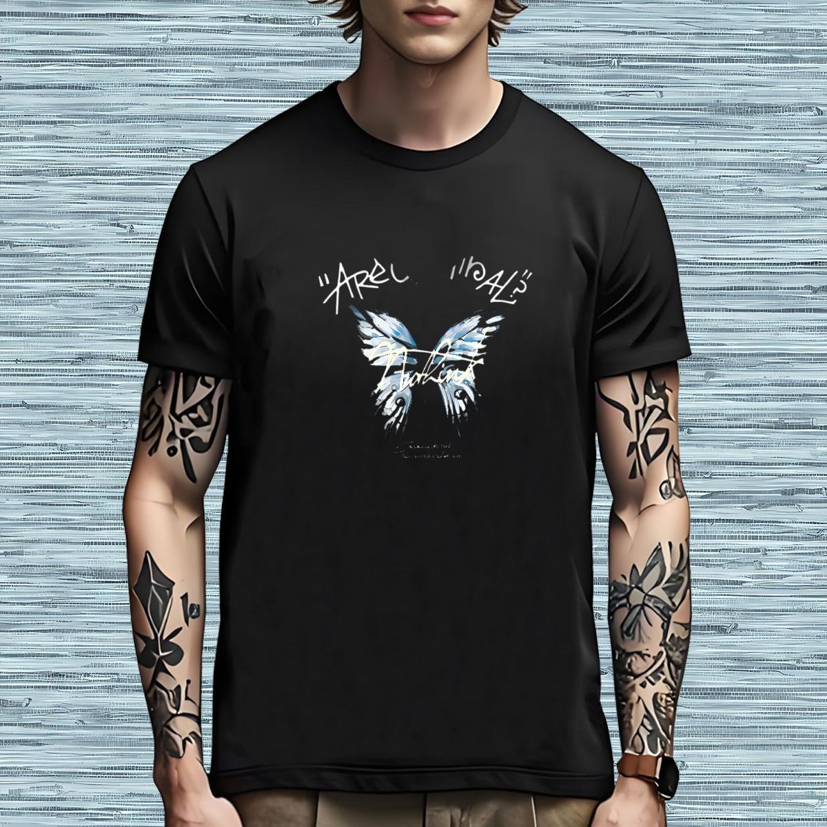 Popular Men T Shirts Butterfly Pure Cotton Spring Summer DIY Printed 100% Cotton 230g Men Tees Brand Polos