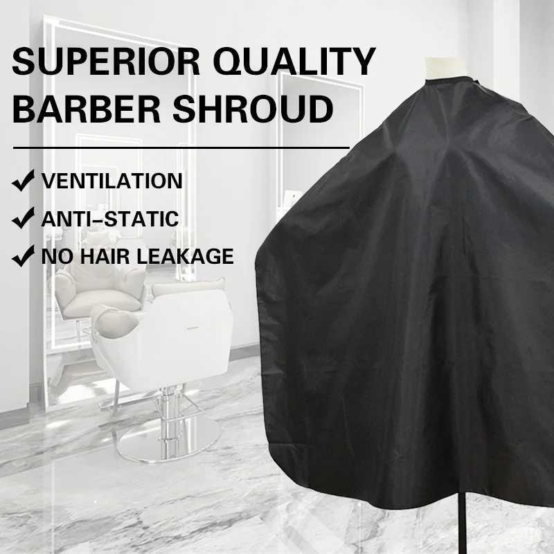 Barber Salon Cape Professional Stylist Cloth Black Hairdressing Apron Waterproof Hair Shawl Hairdressing Accessories W240814