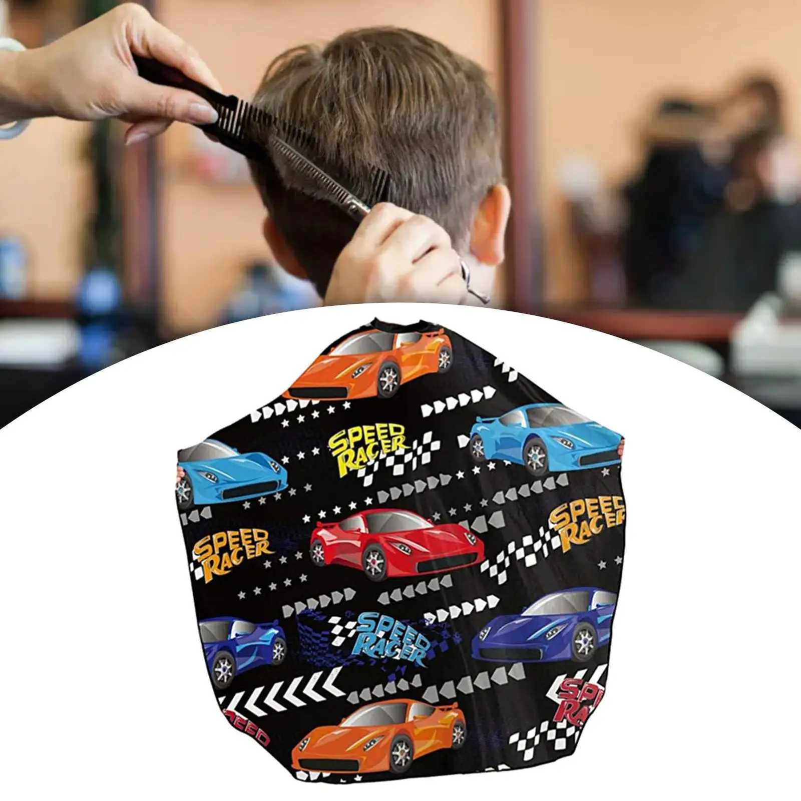 Childrens Haircut Corner Cartoon Professional Reusable Waterproof Childrens Haircut Corner Perm Shop Hair Dyeing Shampoo W240814