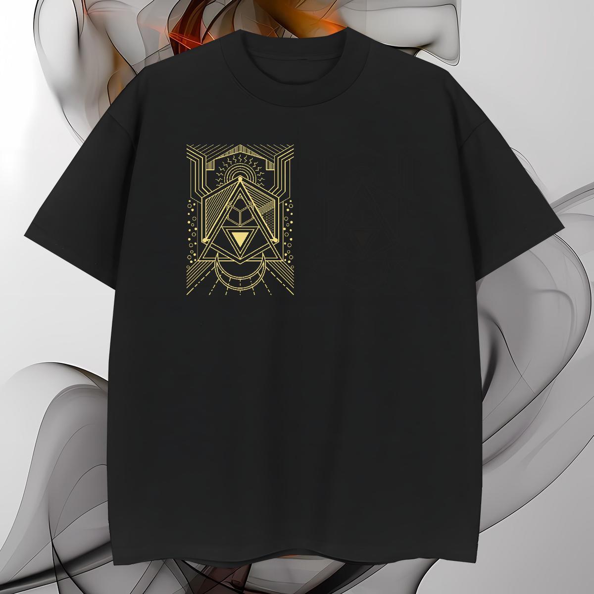 T shirt 100% Cotton 230g Lines Street Casual Short Sleeve O-Neck Cartoon Printing L-4XL Men Tshirts Designer Soft Wear