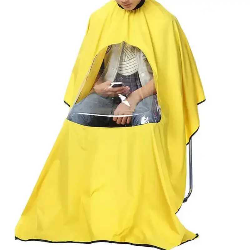Professional Waterproof Styling Salon Barber Hairdress with Observation Window Apron W240814