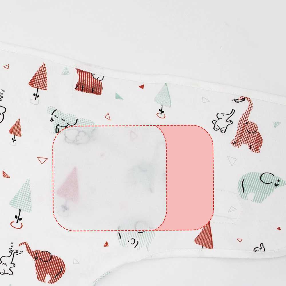 Sleeping Bag For Baby 100%Cotton Soft Adjustable Infant Wrap Summer Thin Sleepwear Elephant Print Diaper Baby Swaddling Blanket Y240814
