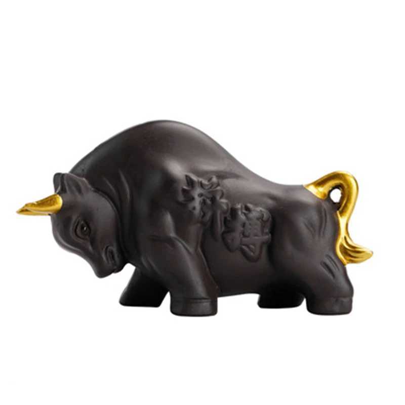 LIZAOTAO China Yixing Zisha Tea Pet Tea Set Decoration Tea Ceremony Accessories Zisha Cow Tea Set Handicraft DecorationXJ240814