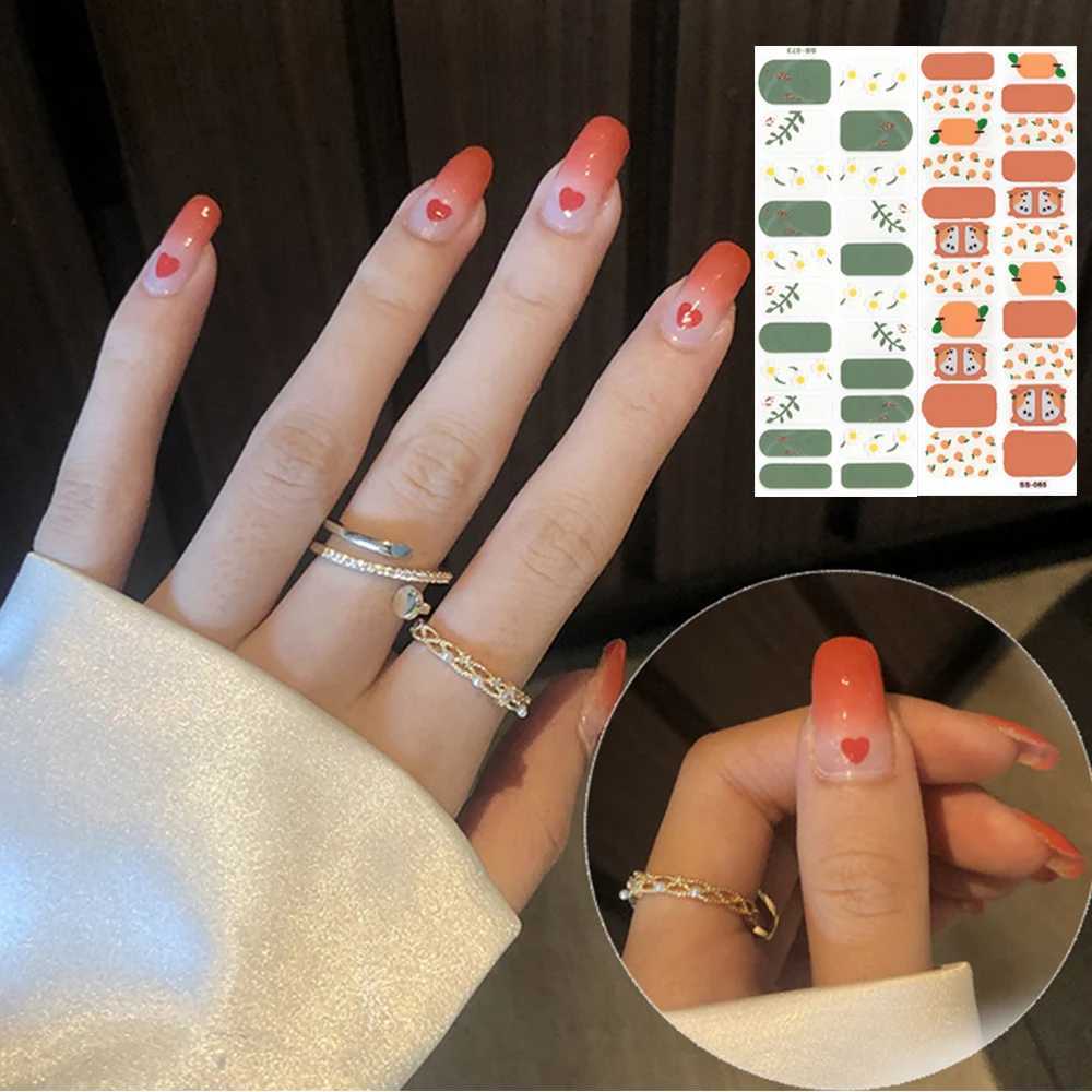 Nail Sticker 3D Relief Foil Nail Decal DIY Manicure Full Nail Wraps Self-adhesive Full Cover Waterproof False Nail Art StickersXJ240814