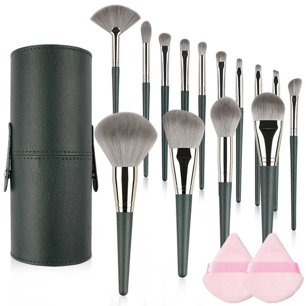 8/14 pieces of makeup brush set bristles super soft suitable for cosmetics foundation loose powder lipstick eye shadow wooden makeup brush tools W2408