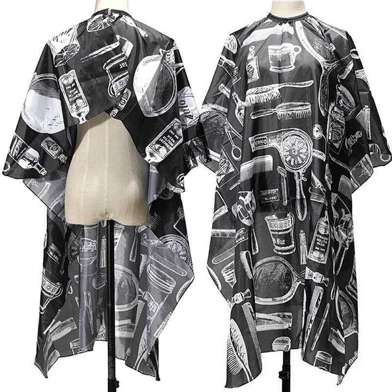 Black and White Hairdressing Corner Professional Hairdresser Cloth Bag Protective Dress Apron Waterproof Cutting Dress Release Bag W240814