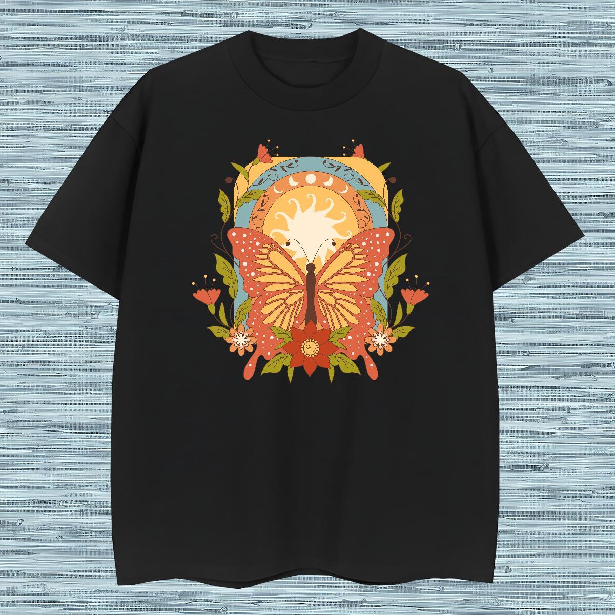 Wholesale Mens T Shirts Butterfly Round Neck Short Sleeve Street Casual Oversized 100% Cotton 230g Tshirts Stylist Clothings