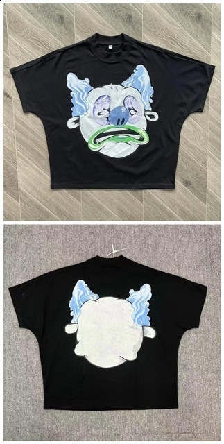 Mens T-shirt 2023 Blutosatire billdog Cotton Personalized Fun Print High Collar 230411