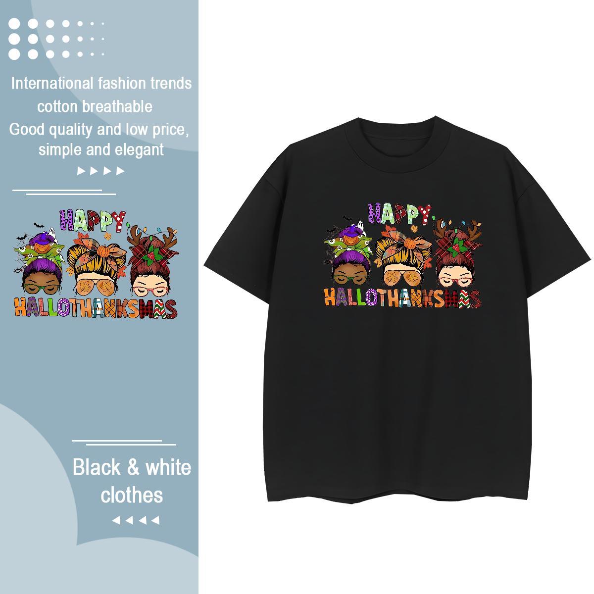 Free Shipping T shirt halloween Breathable Soft Sports Casual Customized 230g Pure Cotton Mens Tshirts Factory Direct Tees Shirts