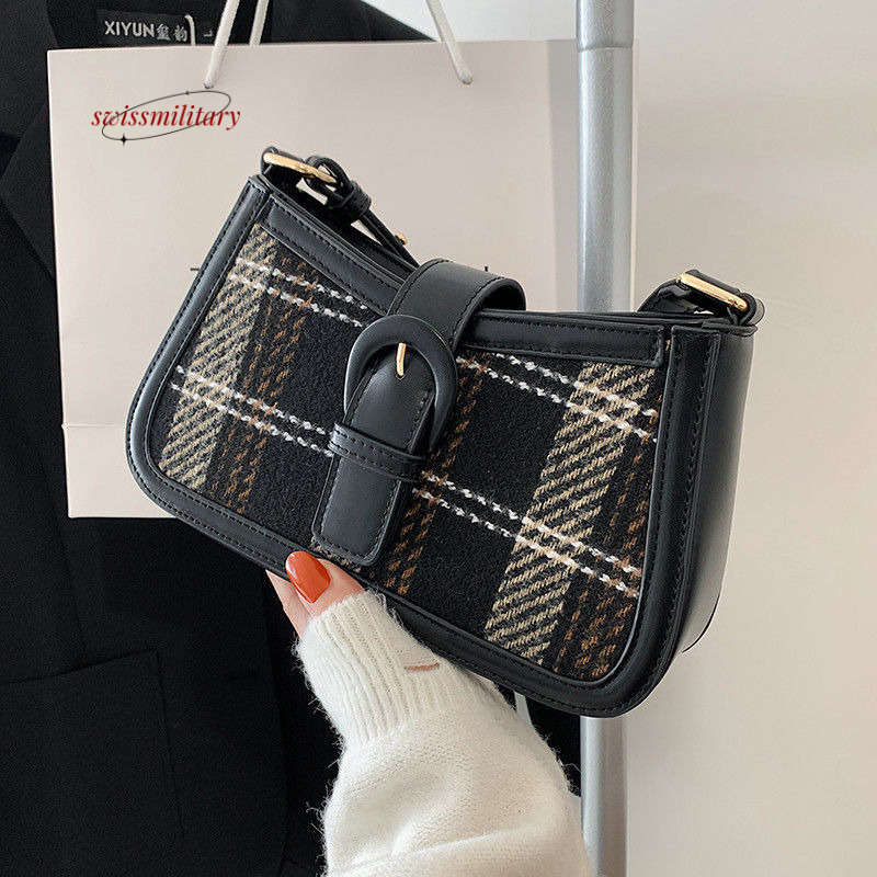 Swissmilitary Super popular small 2025 new women's spring and winter versatile crossbody fashion ins niche single shoulder armpit bag #50