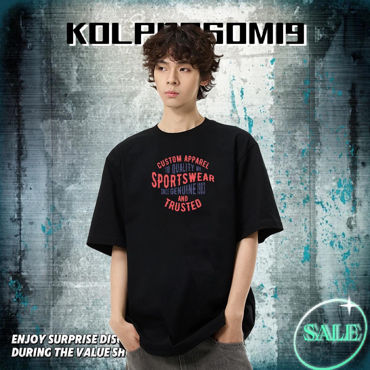 Comfortable Tshirts Street Casual 230g Pure Cotton Custom Printing Breathable letter T-Shirts Fashion Design Clothings