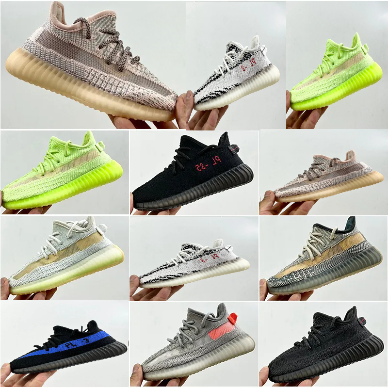 High quality Kids Shoes 7.5c-3y Children Sneakers Toddlers Boys Gilrs Designer Knayes Running Shoes Volt Toddler Infants Girls Outdoor Blue Black Trainers Size 24-35