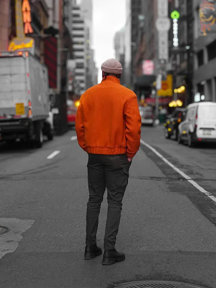 Mens Lapel Pocket Long Sleeved Jackets Chic Solid With Buttons Casual Loose Clothes 2024 Fall Winter Male Fashion Streetwear 240815