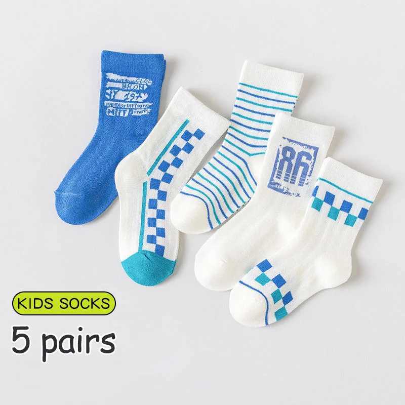 5 pairs of childrens socks cotton tube socks summer slim sports socks girls socks and boys socks W240814